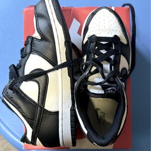 Nike Dunk Low (PS) Black White Panda | Kids Size 1Y | Youth Sneakers